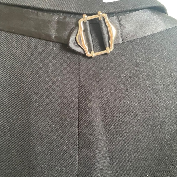 Marc Marc Jacobs androgynous blazer vest combo pinstripe black blue S small - Picture 13 of 16